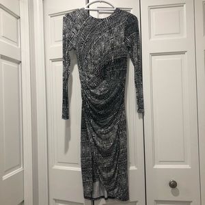 Bebe Black and White Dress